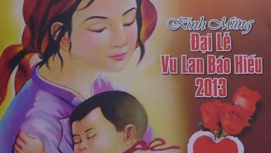 Tranh Đức Mẹ Maria và Chúa hài đồng trên ấn phẩm Phật giáo (?!)